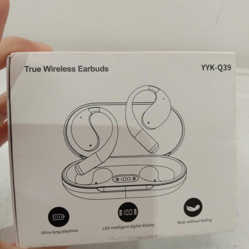 ADYOOM AI LANGUAGE TRANSLATION WIRELESS BLUETOOTH EARBUDS - ON EAR HEADPHONES - BLACK (MODEL: YYK-Q39) image 4