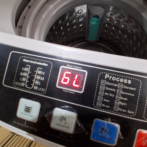 ZOKOP 2-IN-1 FULL AUTO WASHING MACHINE AND SPIN DRYER - 15LBS MAX - 260W - WHITE (MODEL: XQB35) image 2
