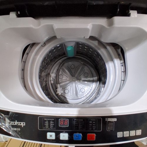 ZOKOP 2-IN-1 FULL AUTO WASHING MACHINE AND SPIN DRYER - 15LBS MAX - 260W - WHITE (MODEL: XQB35) image 3