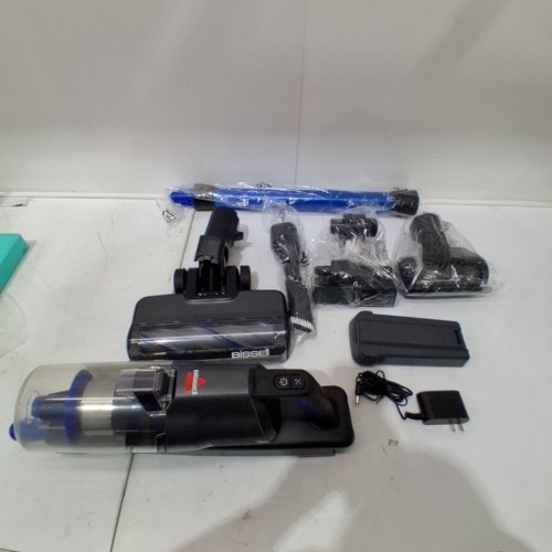 BISSELL POWERCLEAN FURFINDER SELF-STANDING CORDLESS VACUUM W/TANGLE FREE BRUSH ROLL - 200W - BLUE/BLACK (MODEL: 4052B) image 3