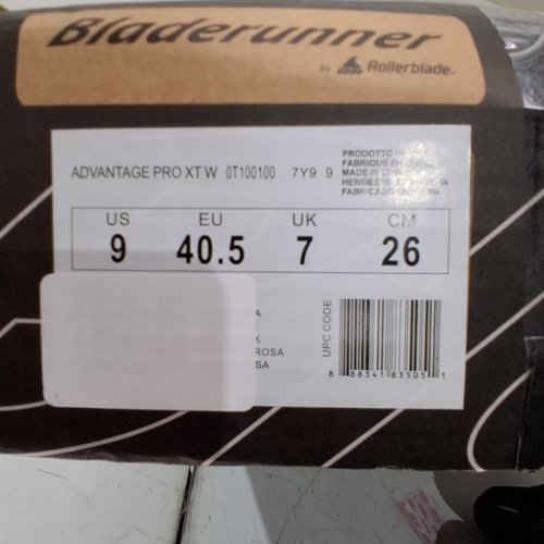 WOMEN BLADERUNNER ROLLERBLADE ADVANTAGE PRO XT INLINE SKATES - SIZE: 9 - BLACK/PINK (MODEL 0T1001007Y9) image 2