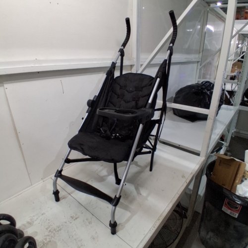 SUMMER BY INGENUITY 3DLITE INFANT CONVENIENCE LIGHTWEIGHT FOLDABLE STROLLER WITH 4 POSITION RECLINE AND BASKET - 45LB MAX - BLACK/GREEN (MODEL: 17013) image 2
