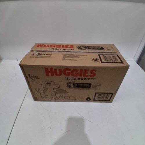 108PK HUGGIES LITTLE MOVERS CURVED CONTOURED STRETCHY ACTIVE FIT BABY DIAPERS- 108 TOTAL - SIZE 6 image 2
