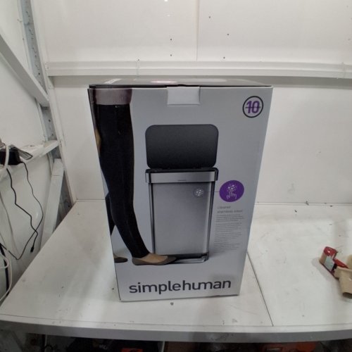 SIMPLEHUMAN STAINLESS STEEL STEP KITCHEN TRASH CAN - 45L - (MODEL: CW2080) image 5
