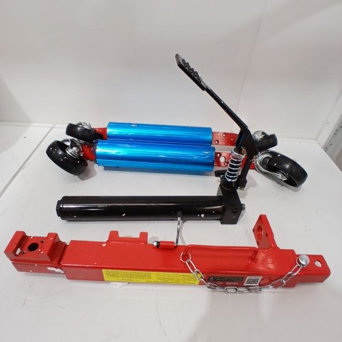 VEVOR HEAVY DUTY VEHICLE POSITIONING HYDRAULIC TIRE JACK WHEEL DOLLY - UP TO 1500LBS - RED / BLACK (MODEL: MR8016-4) image 2