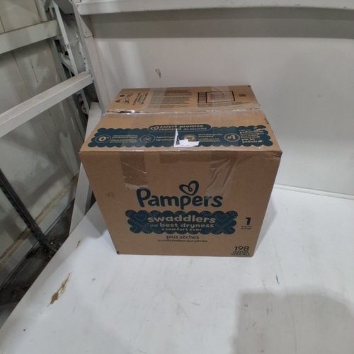 198PK PAMPERS SWADDLERS DIAPERS, SIZE 1 image 3