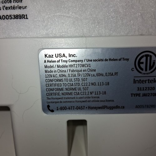 HONEYWELL HEPACLEAN TABLETOP AIR PURIFIER WITH DUAL ACTION HEPA-TYPE FILTER - WHITE - (MODEL:HHT270WC) image 4