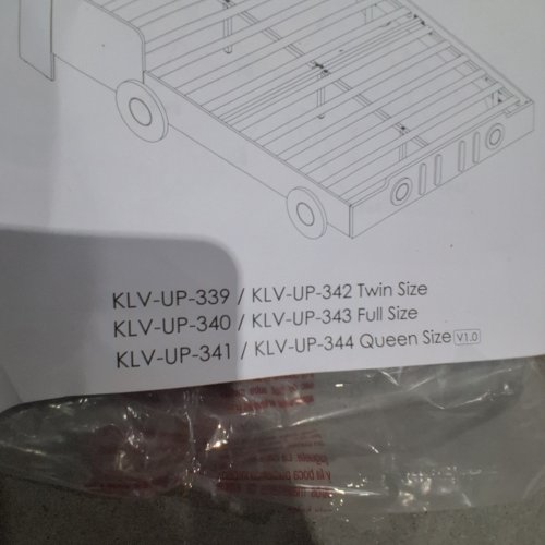 KEYLUV UPHOLSTERED CAR BED FRAME WITH LED LIGHTS AND CHARGING STATIONBED FRAME - TWIN - GREY (MODEL: KLV-UP-342) image 5