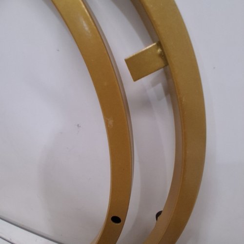 3PC URBAN DECO ROUND CYLINDER PARTY STANDS - GOLD image 3