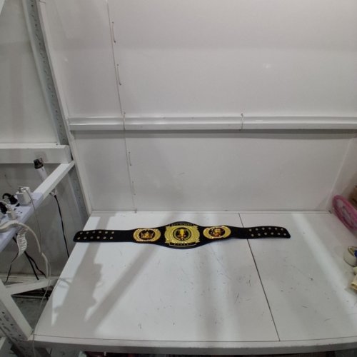 MVP MOST VALUBLE PLAYER CHAMIPIONSHIP BELT - FITS UP TO 50" WAISTS - BLACK / GOLD image 3