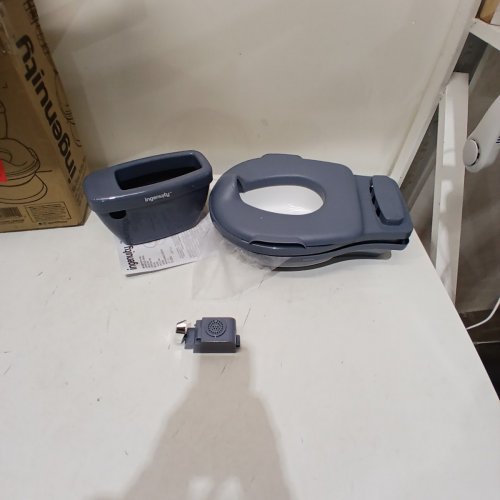 INGENUITY MY SIZE POTTY 2-IN-1 POTTY TRAINING SYSTEM - 18M-50 LBS - BLUE-GRAY (STYLE: MY SIZE POTTY PRO) image 3