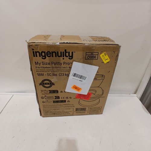 INGENUITY MY SIZE POTTY 2-IN-1 POTTY TRAINING SYSTEM - 18M-50 LBS - BLUE-GRAY (STYLE: MY SIZE POTTY PRO) image 4