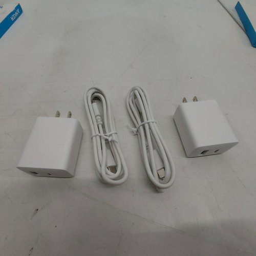 2PK ANKER USB-C WALL CHARGERS WITH CABLES - WHITE image 2