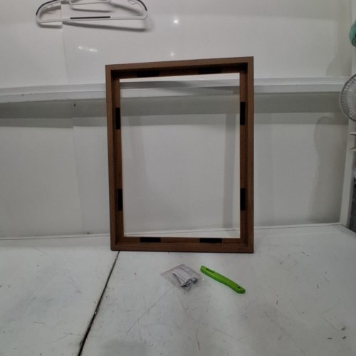 MCS INDUSTRIES, INC. CANVAS FLOAT FRAME - 18" X 24" - WALNUT WOODGRAIN (MODEL: 67429) image 2