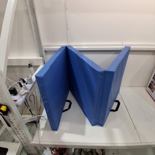 CAP BARBELL ALL PURPOSE FOLDING ANTI TEAR EXERCISE MAT - 72" X 24" X 2" - BLUE - (MODEL: MTIS-9263-BL10P) image 3