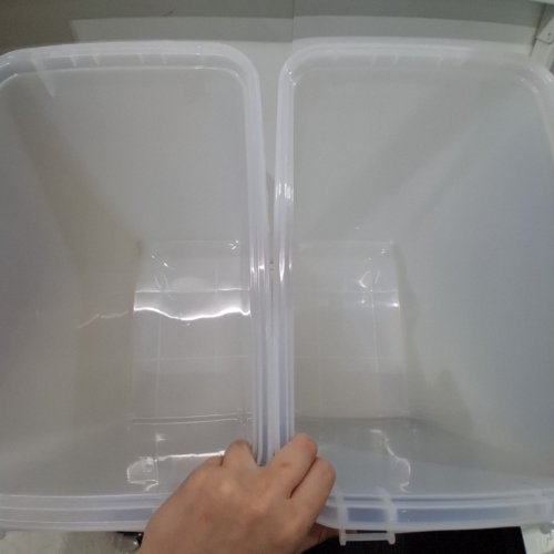 2PK IRIS USA DOG FOOD STORAGE CONTAINER WITH WHEELS - 31.2L - BLACK/CLEAR (MODEL: MP-8) image 3