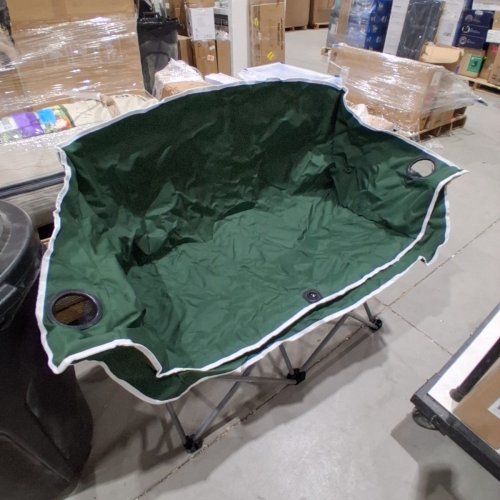 COSTWAY DOUBLE DUO CAMPING CHAIR - 660LBA CAPACITY- DARK GREEN (MODEL:NP12370) image 3