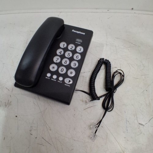 PANAPHONE CORDED BIG WALL MOUNTABLE BUTTON LANDLINE TELEPHONE - BLACK (MODEL: KX-T3016) image 2