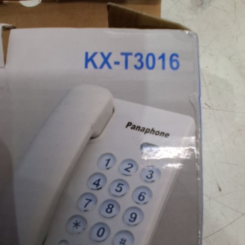 PANAPHONE CORDED BIG WALL MOUNTABLE BUTTON LANDLINE TELEPHONE - BLACK (MODEL: KX-T3016) image 3