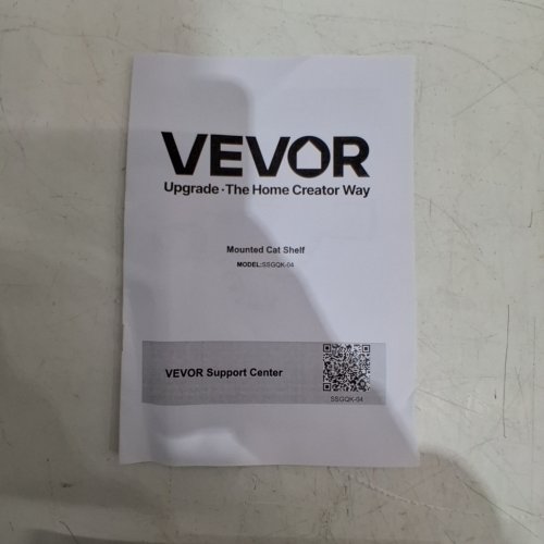 VEVOR WALL MOUNTED CAT SHELVES - SUPPORTS 90 LBS - WOODEN/WHITE (MODEL: SSGQK-04) image 2
