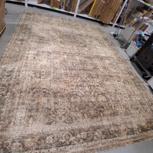 FOLDABLE NON-SLIP LARGE AREA RUG - 14FT X 10FT - BROWN image 2