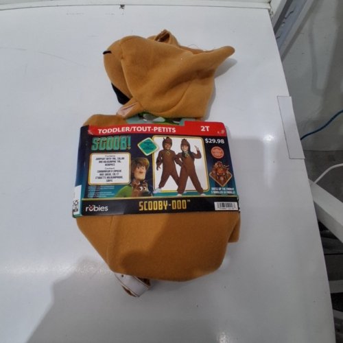 2PC UNISEX KID'S RUBIES SCOOBY DOO SCOOB! COSTUME - 2T - BROWN image 2