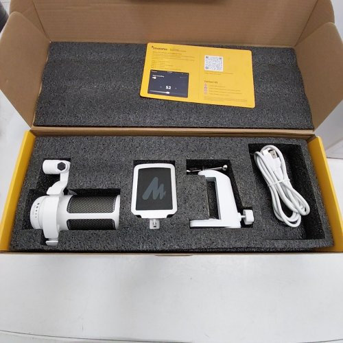 MAONO RGB USB GAMING MICROPHONE WITH BOOM ARM BUNDLE - WHITE (MODEL: DGM20) image 3