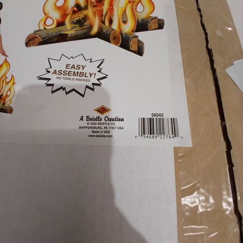 BEISTLE CORRUGATED CARDBOARD THREE DIMENSIONAL CAMPFIRE PHOTO PROP, 25.25" X 21.5" (MODEL:56042) image 2