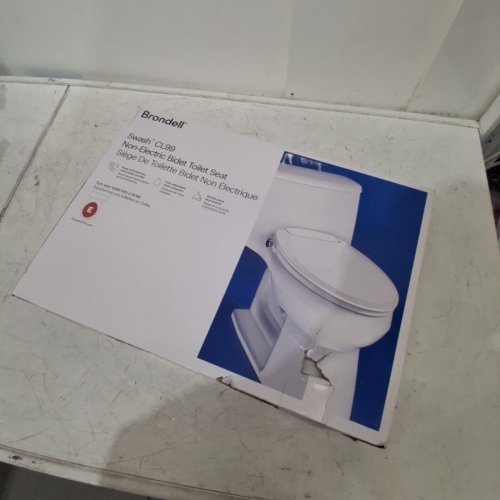 BRONDELL SWASH CL99 NON-ELECTRIC BIDET ELONGATED TOILET SEAT - 18.5" X 14.3" - WHITE (MODEL: CANCL99-EW) image 3