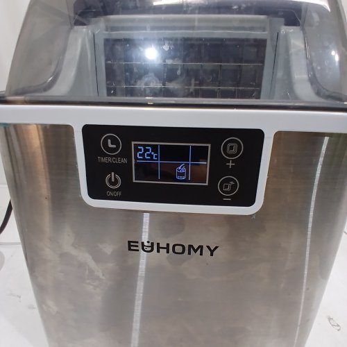 EUHOMY ICE CUBE MAKER MACHINE - 45LBS/DAY - SILVER/BLACK - (MODEL: IM004-CSI-CAEH) image 2