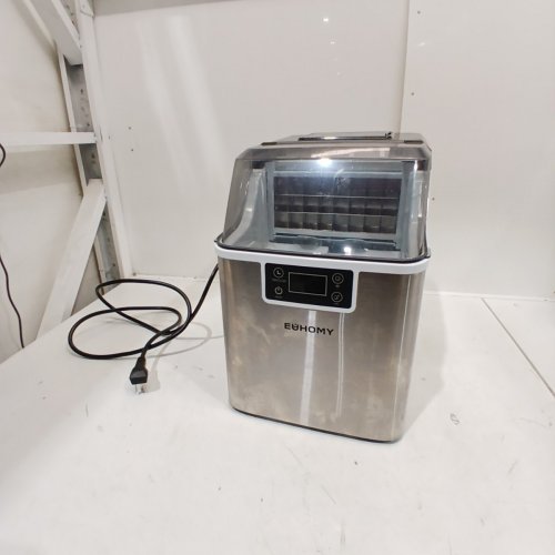 EUHOMY ICE CUBE MAKER MACHINE - 45LBS/DAY - SILVER/BLACK - (MODEL: IM004-CSI-CAEH) image 3