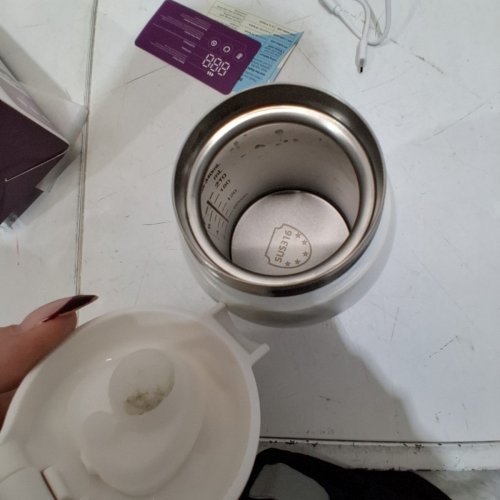 COMFYER BABY PORTABLE BOTTLE WARMER - 80W, 340 ML - WHITE /PURPLE (MODEL: BW01) image 4