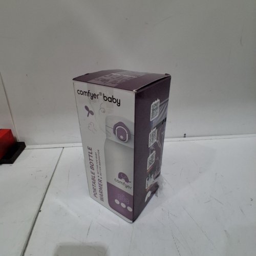 COMFYER BABY PORTABLE BOTTLE WARMER - 80W, 340 ML - WHITE /PURPLE (MODEL: BW01) image 5