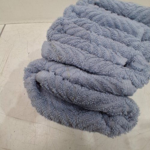 4PK CARO HOME 100% COTTON HAND TOWELS - 18" X 30" - BLUE HERRINGBONE (STYLE: 1945886) image 3