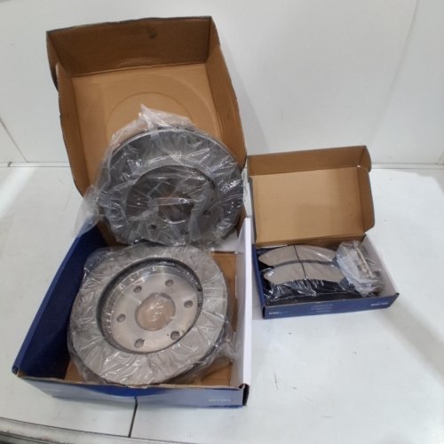 DETROIT AXLE FRONT VENTED DISC BRAKE ROTORS + CERAMIC PADS KIT - FOR VARIOUS MODELS *SEE PHOTOS FOR COMPATIBILITY* (MODEL: P-785/R-55054) image 3