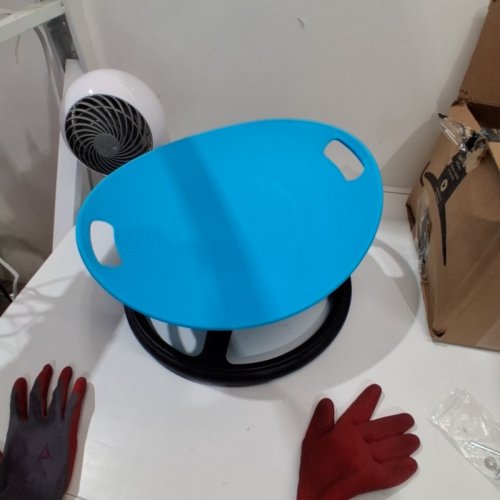 BALANCE SPINNING SWIVEL SENSORY CHAIR - SPINNING SENSORY CHAIR FOR FOCUS, COORDINATION, BALANCE - AUTISM SENSORY SWIVEL CHAIR - BLUE image 3