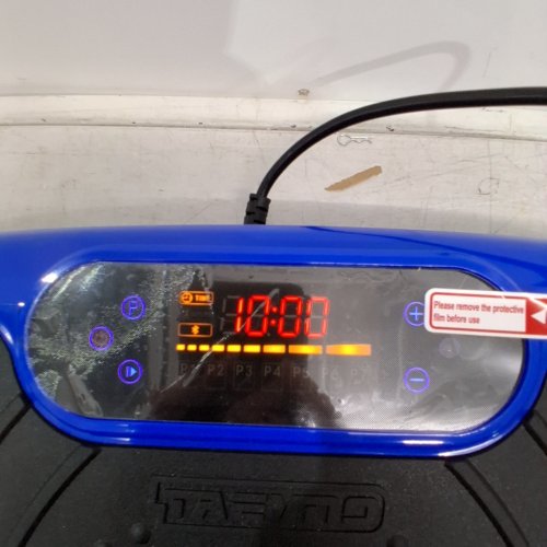 TAEVNO BLUETOOTH VIBRATION PLATE EXERCISE MACHINE - 450 LBS CAPACITY - WITH REMOTE - BLUE image 2