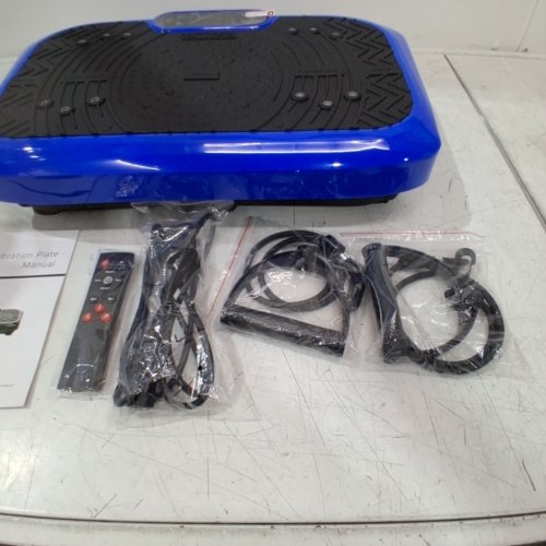 TAEVNO BLUETOOTH VIBRATION PLATE EXERCISE MACHINE - 450 LBS CAPACITY - WITH REMOTE - BLUE image 4