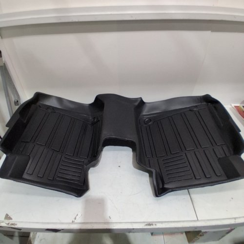 4PC FLOOR ALL WEATHER RUBBER PROTECTION MATS OF ROW AND TRUNK CARGO LINER SET BLACK COMPATIBLE FOR NISSAN KICKS 2018-2024 - BLACK image 5