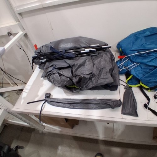 COLEMANS 6 PERSON SKYDOME DARKROOM TENT - 9FT X 3FT - BLUE image 5