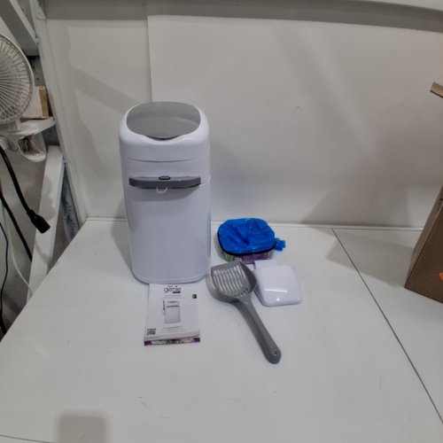 LITTER GENIE PAIL STYLE CAT LITTER WASTE DISPOSAL SYSTEM - WHITE/GREY (MODEL: 00666594210890) image 2
