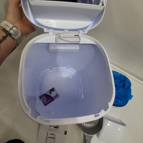 LITTER GENIE PAIL STYLE CAT LITTER WASTE DISPOSAL SYSTEM - WHITE/GREY (MODEL: 00666594210890) image 3