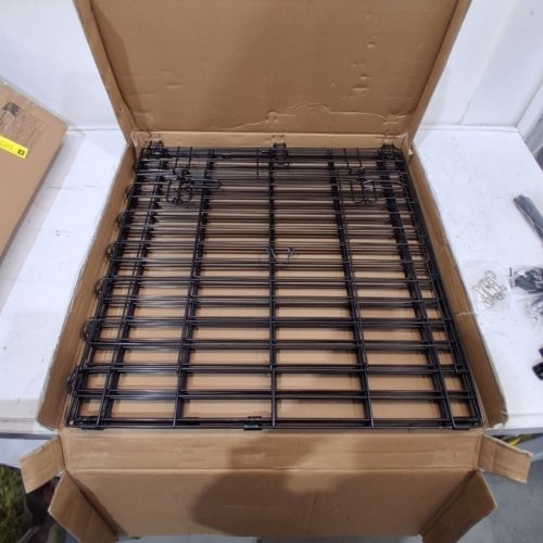 AMAZON BASICS FOLDABLE OCTAGONAL 8-PANEL DOG EXERCISE PEN - 24" X 24" EACH PANEL - BLACK (MODEL: ‎B07584TRXX) image 3