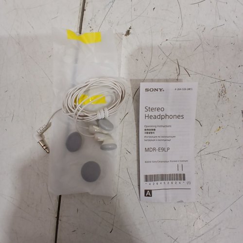 SONY CLEAR SOUND WIRED STEREO HEADPHONES - WHITE (MODEL : MDRE9LP) image 4