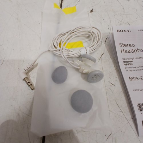 SONY CLEAR SOUND WIRED STEREO HEADPHONES - WHITE (MODEL : MDRE9LP) image 5