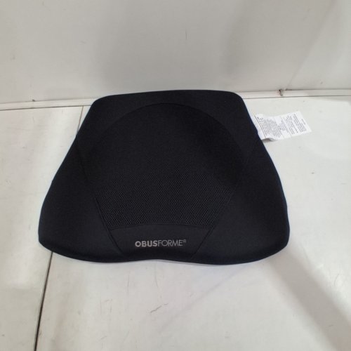 OBUSFORME CONTOURED GEL/MEMORY FOAM SEAT CUSHION - 14" X12.5" - BLACK - (MODEL: ST-GEL-01) image 2