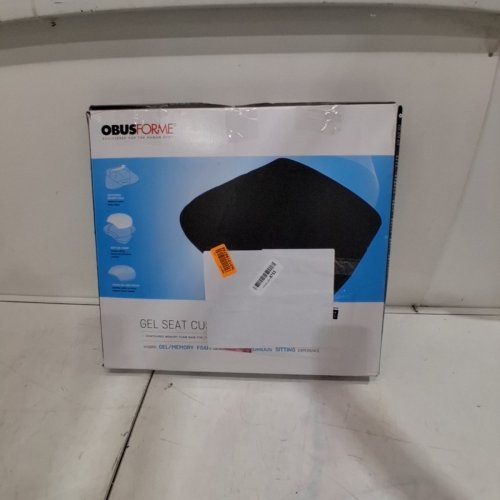 OBUSFORME CONTOURED GEL/MEMORY FOAM SEAT CUSHION - 14" X12.5" - BLACK - (MODEL: ST-GEL-01) image 5