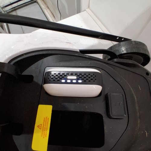 LITHELI CORDLESS BRUSHLESS LAWN MOWER - 20V -13" - WHITE/BLACK (MODEL: U20LM00-0A120) image 2
