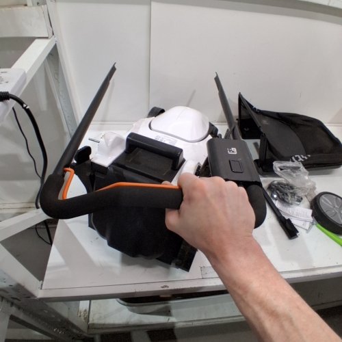 LITHELI CORDLESS BRUSHLESS LAWN MOWER - 20V -13" - WHITE/BLACK (MODEL: U20LM00-0A120) image 3