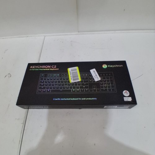 KEYCHRON C2 FULL SIZE MECHANICAL KEYBOARD, RED LINEAR SWITCH - BEIGE/RED (MODEL : C2-K1Z) image 5